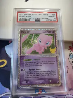 PSA 10 Mew ex #88 2021 Pokemon 25th Celebrations Classic Collection Holo 88/92 - Image 1