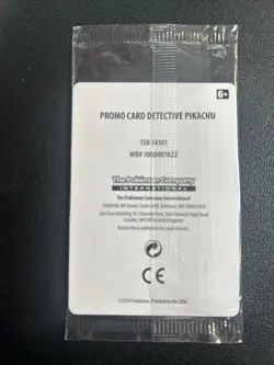 Pokemon 2019 Black Star Promo SM190 DVD Stamped Holo Detective Pikachu Sealed - Image 2