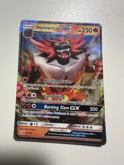 Pokemon Incineroar GX 250 HP Trading Card 27/149 Rare - Image 1