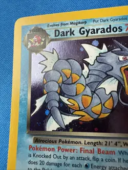 Dark Gyarados HOLO RARE 8/82 Team Rocket VINTAGE 2000 Pokemon - Image 2