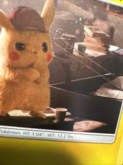 Holo Swirl Detective Pikachu SM194 Sun Moon Black Star Promo Pokemon MJ - Image 2