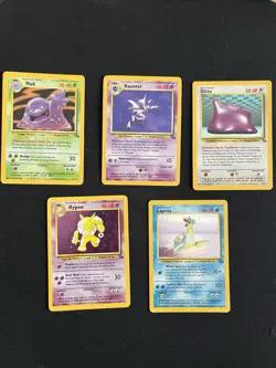 Wizards of the Coast Pokemon TCG 1999 Fossil Unlimited Holo Lot 5 Haunter + - Image 1