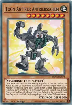 Yugioh DLCS-DE073 Toon-Antiker Antriebsgolem 1 Auflage - Image 1