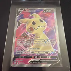 Pokemon Mimikyu V Ultra Rare Full Art Holo 148/163 Battle Styles 160 HP Card - Image 1