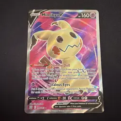 Pokemon Mimikyu V Ultra Rare Full Art Holo 148/163 Battle Styles 160 HP Card - Image 2