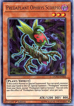 Preadaplant Ophrys Scorpio DUPO-EN066 Yu-Gi-Oh! Card Light Play 1st Edition - Image 1