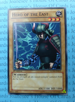 Hero of the East LCJW-EN019 Yu-Gi-Oh Card 1st Edition New - Image 1