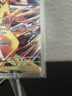 Pokemon TCG Destined Rivals Ethan's Typhlosion Card 190/182 Art Rare - Image 5