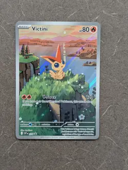 Pokemon Card 2025 VICTINI Black Star Promo Holo 208 Black Bolt NM - Image 2