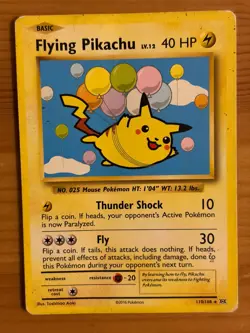 Flying Pikachu 110/108 Regular Rare HP - Evolutions 2016 - Pokemon TCG - Image 1