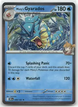 Misty's Gyarados 049/182 Holo Destined Rivals Pokemon TCG - Image 1