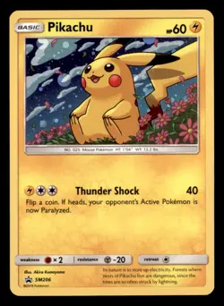 PIKACHU - SM206 HOLO PROMO SUN & MOON PROMO POKEMON TCG NM - Image 1