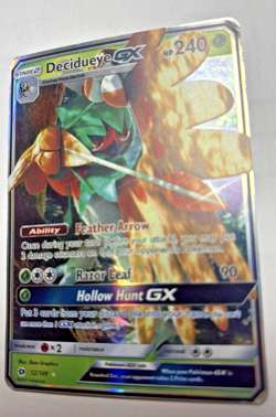 Decidueye GX 12/149 SM Base Set Ultra Rare Holo Pokemon Card - Image 1