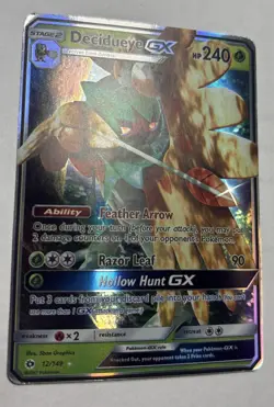Decidueye GX 12/149 SM Base Set Ultra Rare Holo Pokemon Card - Image 2