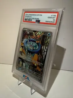 Pokemon 2024 Squirtle 148/142 Illustration Rare Stellar Crown GEM MINT PSA 10 - Image 2