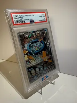 Pokemon 2024 Squirtle 148/142 Illustration Rare Stellar Crown GEM MINT PSA 10 - Image 3