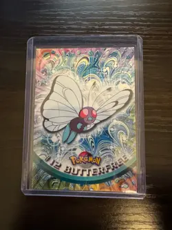 Vintage 1999 Pokemon Topps TV Animation Caterpie 10 Metapod 11 Butterfree NM/LP - Image 3