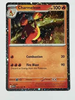 Pokemon TCG - Charmeleon - 2023 - SVP - Scarlet & Violet 151 Set 005/165 - Cosmo - Image 1