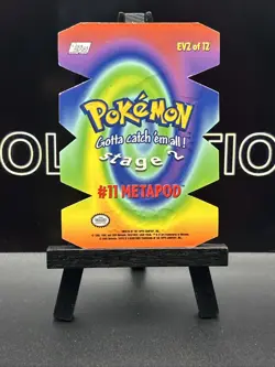 Metapod 11 No. EV2 of 12 Die Cut 1999 Topps White Logo Pokemon TCG - Image 5