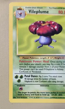 1999 Pokemon WOTC Jungle Vileplume Rare non-holo 31/64 JVl003 - Image 3