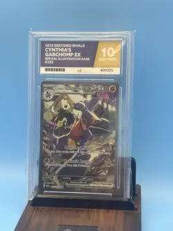 Pokemon TCG Destined Rivals Cynthia’s Garchomp EX SIR 232/182 Ace 10 GEM MINT - Image 1