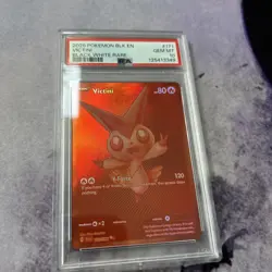 2025 POKEMON BLACK EN-BLACK BOLT BLACK WHITE RARE #171 VICTINI PSA 10 💎 pop 333 - Image 1