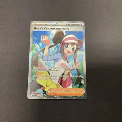 The Pokemon Company Rosa's Encouragement 114/088 Full Art Holo Ultra Rare - Image 1
