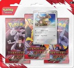 Pokemon TCG Scarlet & Violet Destined Rivals Three Booster Blister Pack (Receive - Image 1