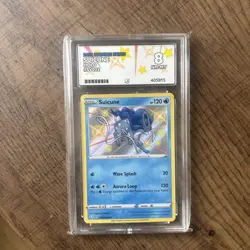 Pokemon 2021 Shining Fates Suicune Holo Sv022/sv122 Ace Graded 8 - Image 1
