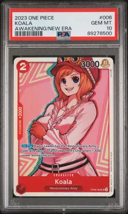 2023 One Piece Awakening Of The New Era Koala Tok Pisin PSA 10 #006 - Image 1