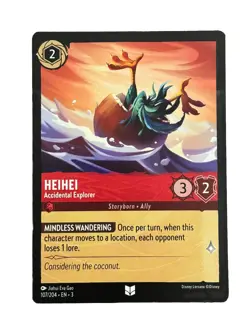 New: Disney Lorcana TCG Heihei Into the Inklands 107 Regular Uncommon - Image 1