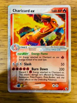 EXC! Charizard ex (105/112) EX Fire Red & Leaf Green Holo Rare Pokemon Card! - Image 1