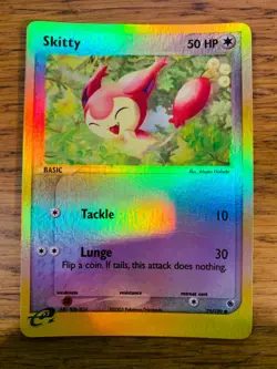 NM! Skitty (71/109) EX Ruby & Sapphire Reverse Holo Rare Pokemon Card! - Image 1