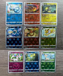 Eevee Pokemon TCG S-Chinese Card Umbreon Espeon Flareon Jolteon Vaporeon 9PCS - Image 1