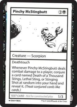 Pinchy McStingbutt Special Mystery Booster 2 Playtest Cards Near Mint - Image 1