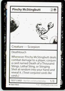Pinchy McStingbutt Special Mystery Booster 2 Playtest Cards Near Mint - Image 2