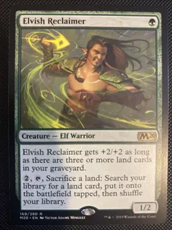 English - MTG Elvish Reclaimer - Core Set 2020 - Image 1