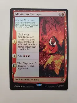 MTG Maximum Carnage FOIL NM Marvel SPM #0083 Rare - Image 1