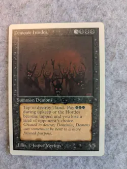 Demonic Hordes [Unlimited Edition] MTG Lightly Played - Image 1