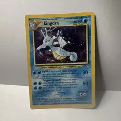 Pokemon Kingdra Holo Rare Neo Genesis 8/111 90HP Stage 2 English TCG - Image 1