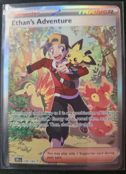 Pokemon Ethan's Adventure Special Illustration Rare Holo Sv10 236/182 - Image 1