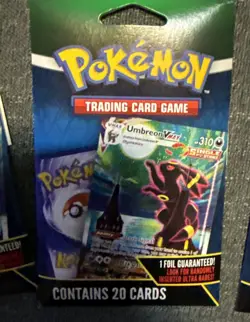 Pokemon TCG Umbreon VMAX 20 Card Pack Walmart Exclusive Mystery Repack Lot Of 6 - Image 2