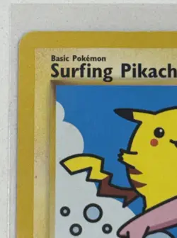 Pokemon TCG Surfing Pikachu Black Star Promo Card 28 WOTC LP - Image 3