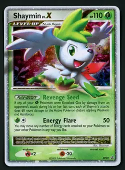 Shaymin LV. X DP39 - LP/DMG - Black Star Promo Diamond & Pearl 🏝 Pokemon 2009 - Image 1
