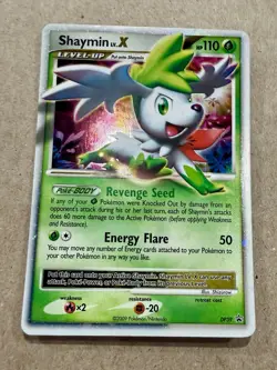 Shaymin LV. X DP39 - LP/DMG - Black Star Promo Diamond & Pearl 🏝 Pokemon 2009 - Image 3