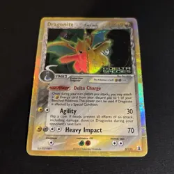 2005 Pokemon Dragonite Delta Species 3/113 Holo Rare EX Delta Species DMG - Image 1