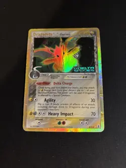 2005 Pokemon Dragonite Delta Species 3/113 Holo Rare EX Delta Species DMG - Image 4