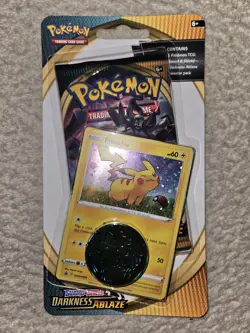 Pokemon Sword & Shield Darkness Ablaze Brand New Blister Pack Pikachu Promo TCG - Image 1