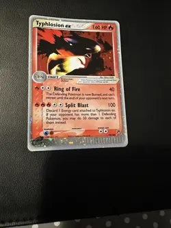 Pokemon Typhlosion Ex- 99/100 - ENG- Sandstorm- EX Tempesta Di Sabbia- Holo - Image 1
