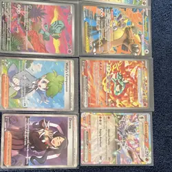 Pokemon TCG Full Art Holo Card Lot Axew Petilil Elgyem Wally's Compassion Drasna - Image 2